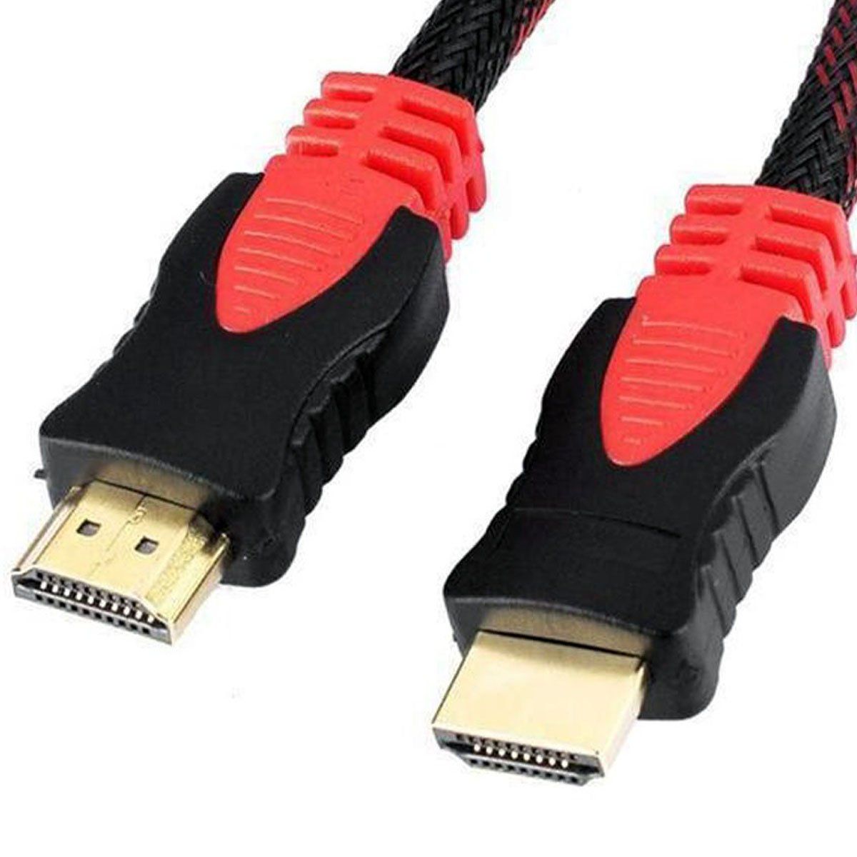 GENERICO - CABLE HDMI 15 MTS. CONECTOR BAÑO ORO, MALLA