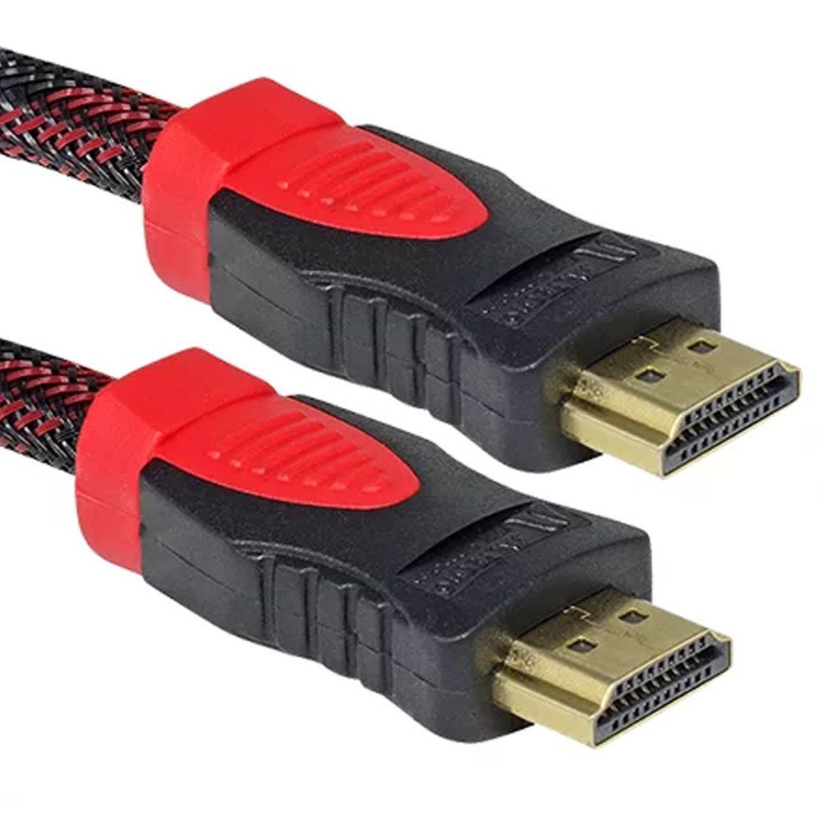 GENERICO - CABLE HDMI 15 MTS. CONECTOR BAÑO ORO, MALLA