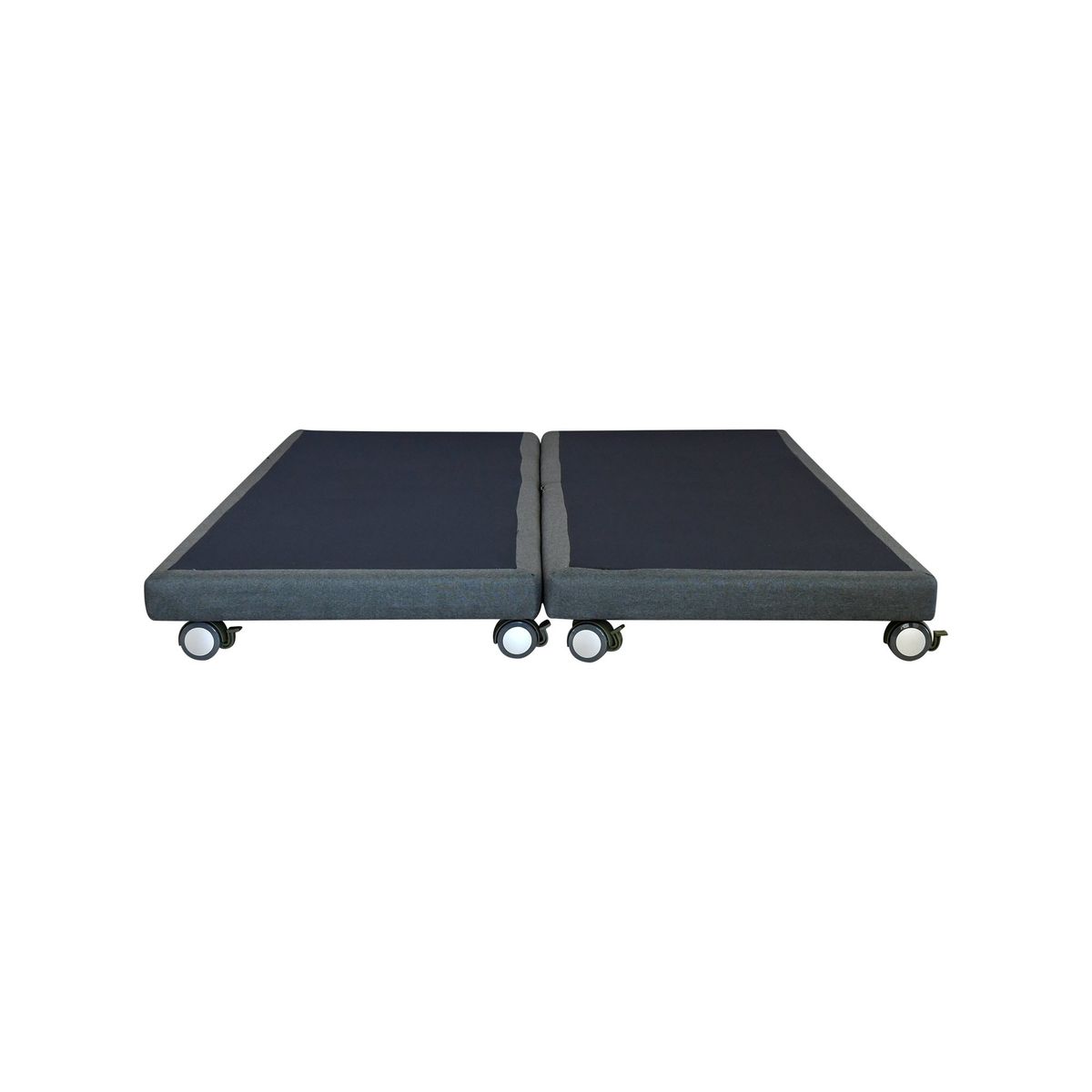 BLOCCARE - Base Cama 2 plazas Box 8cm L190cm con rueda Logo R.colchon V.elastico