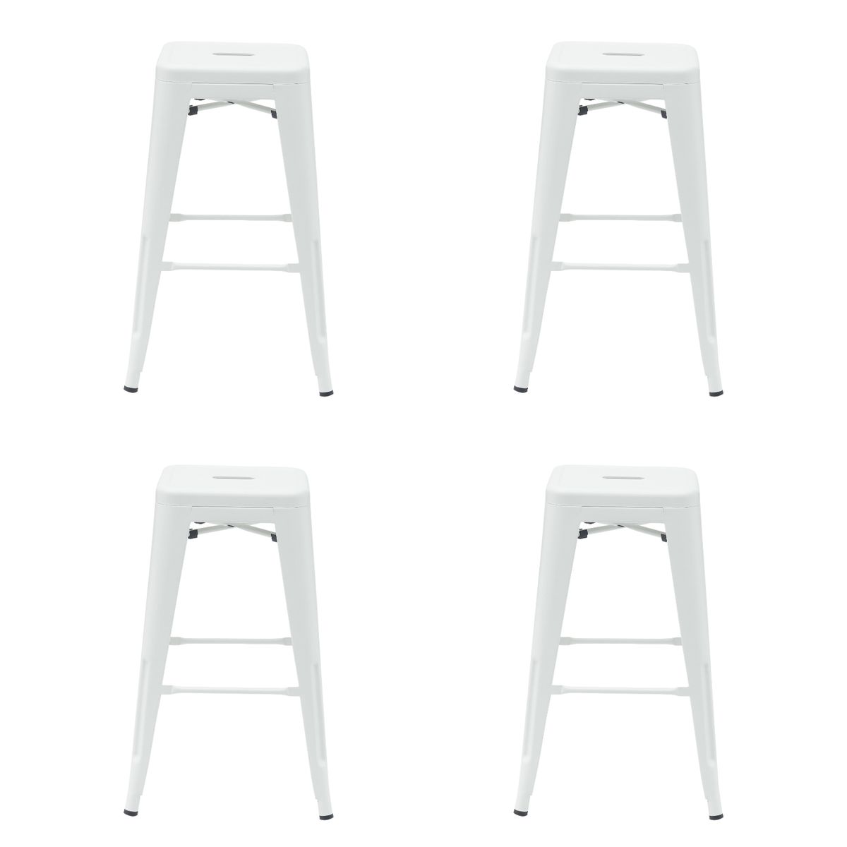 BOKAN - Pack 4 Pisos Tolix Paris 66 Blanco