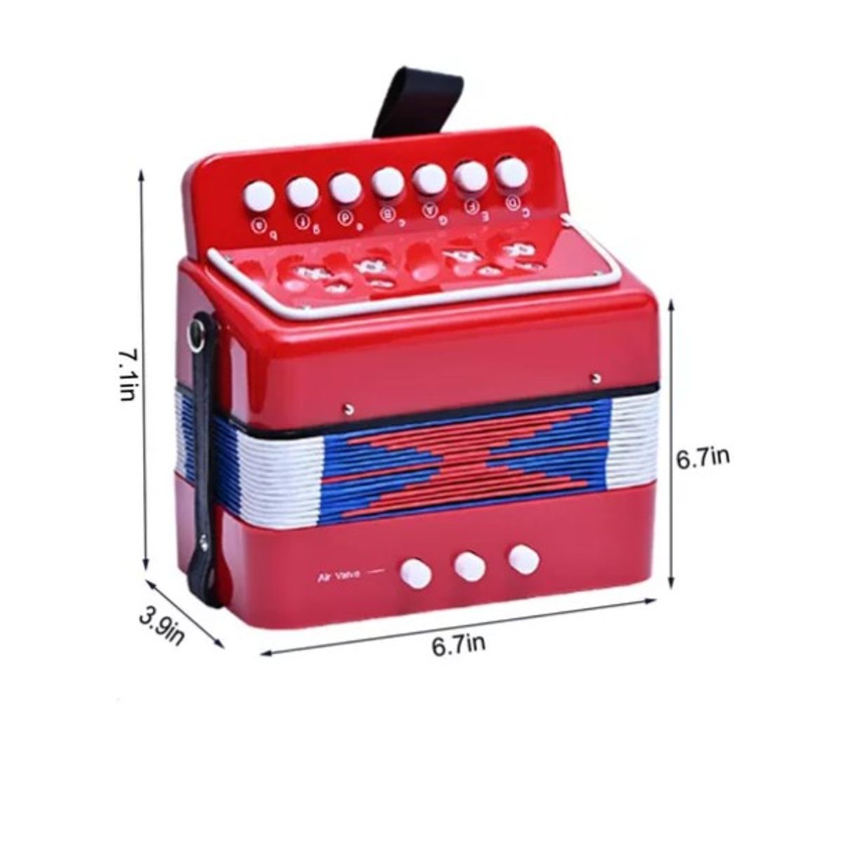ESHOPANGIE - Mini Acordeón De Juguete Para Niños 7 Notas