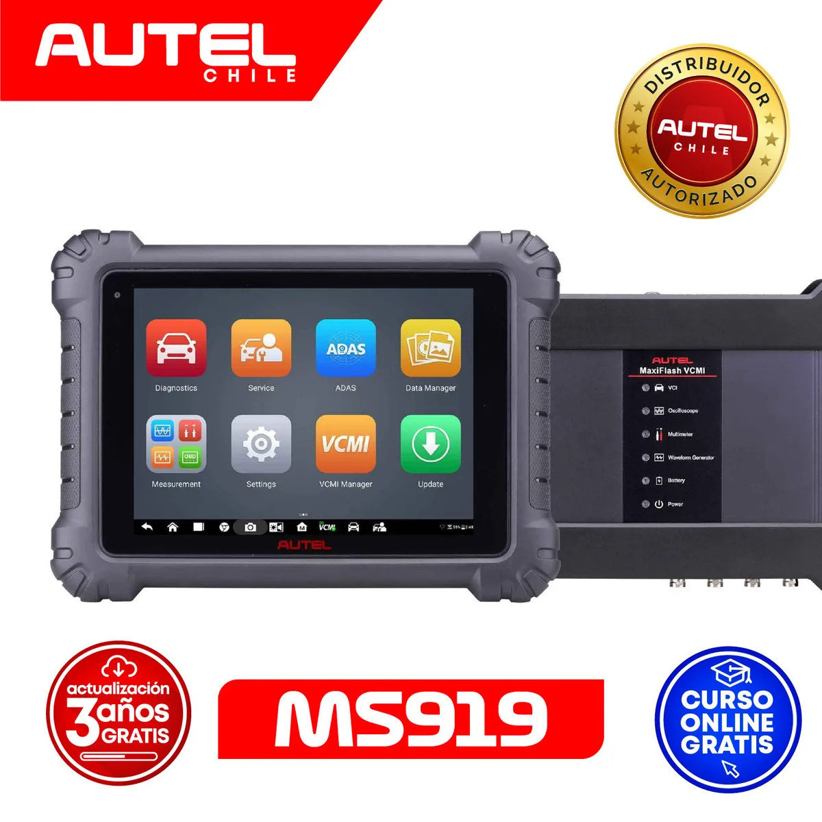 AUTEL - Scanner Autel Maxisys MS919 + 3 Años de Actualización