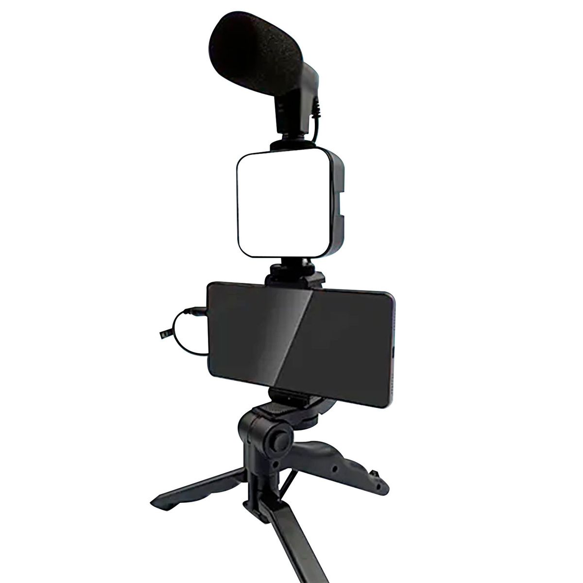 JOIGO - Kit De Grabación Con Micrófono, Iluminacion Y Soporte AY-49