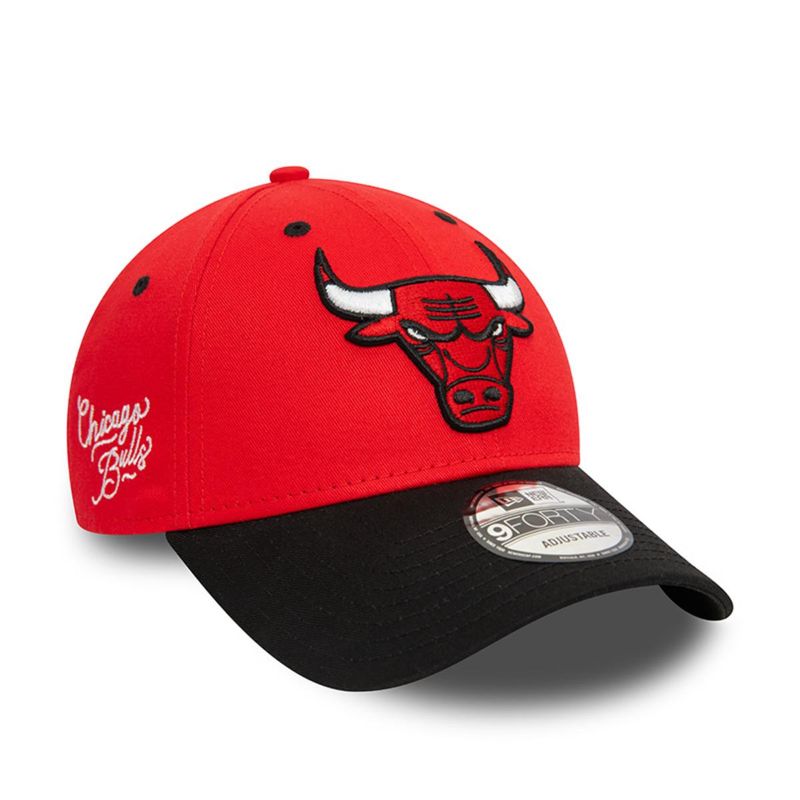 NEW ERA - Gorra 9Forty Chicago Bulls NBA Side Patch Red