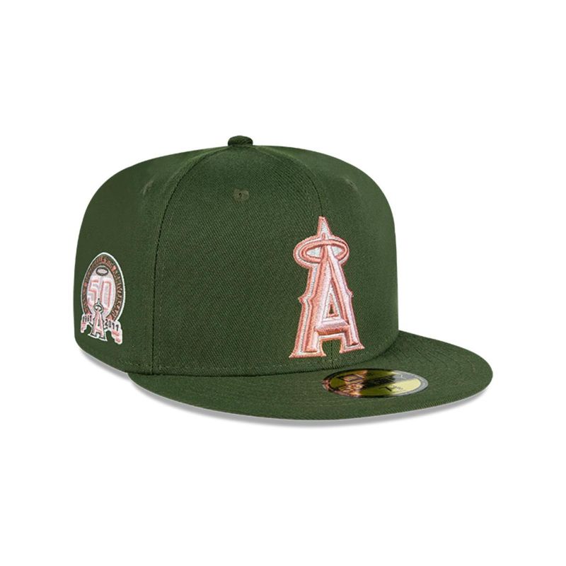 NEW ERA - Gorra 59Fifty Los Angeles Angels MLB Pink Pack Green