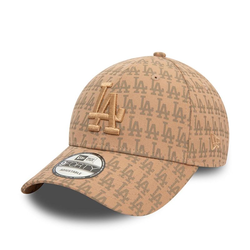 NEW ERA - Gorra 9Forty Los Angeles Dodgers MLB Team Monogram Med Beige