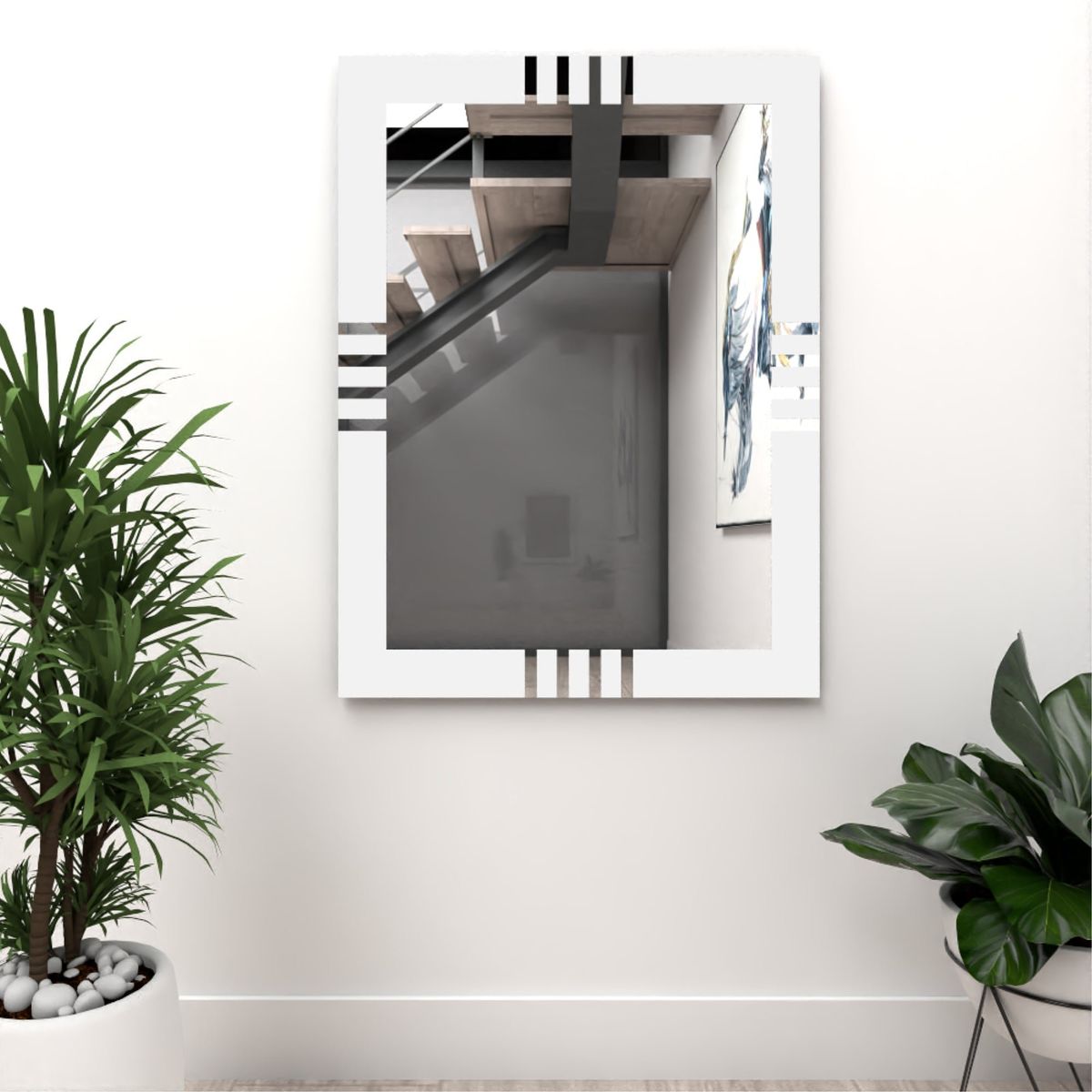 FMFURNITURE - Espejo Rectangular 80x60x3.4 cm