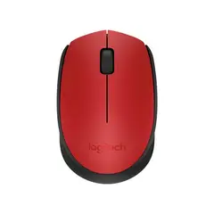 LOGITECH - Mouse Inalámbrico M170 24 GHz Rojo - Rojo