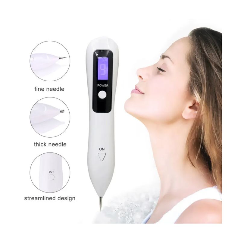 GENERICO - Plasmapen Cauterizador Elimina Verrugas Pecas Lunares Original Blanco