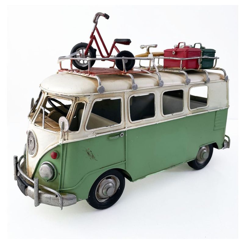 MONTREAL - Auto A Escala Kombi De Colección Decoración Vintage Fierro