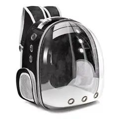 GENERICO - Bolso mochila porta mascotas color negro