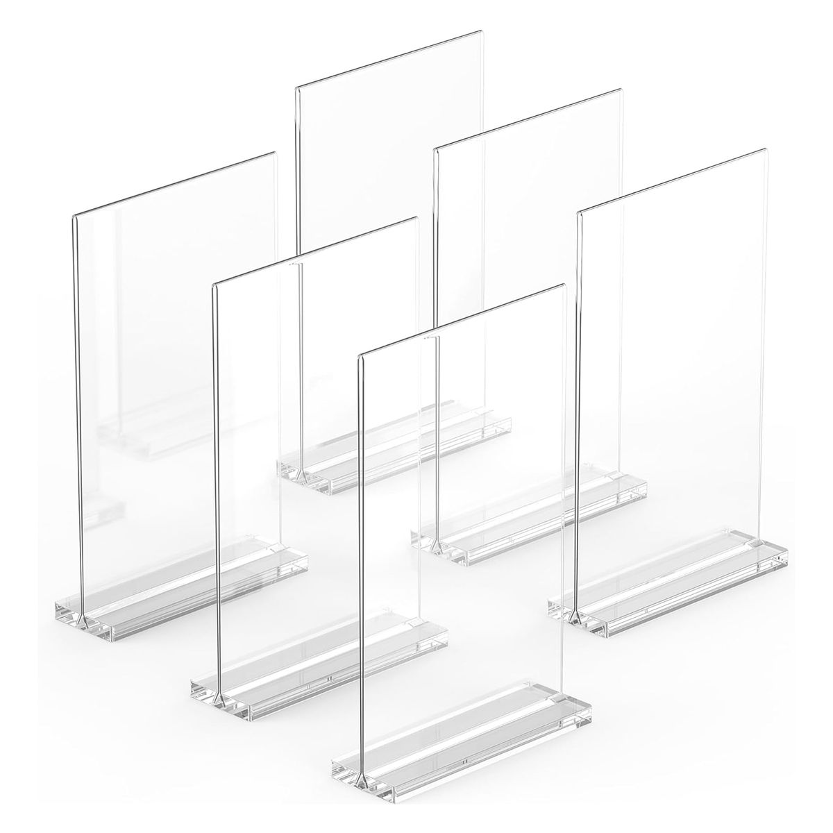 ATURE - 10u Porta Publicitario Menu Folleto De Acrilico 10x15 Cm