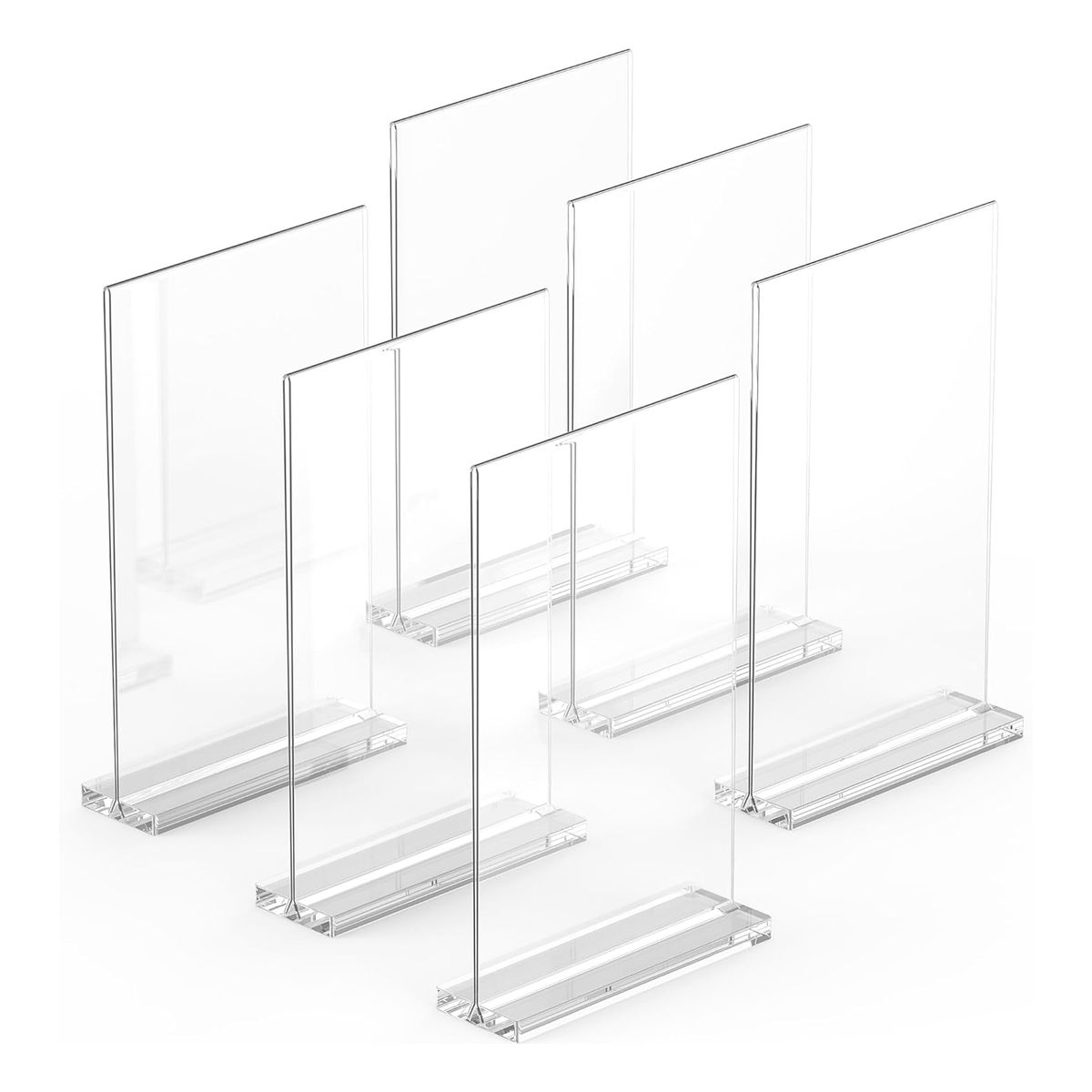 ATURE - 10u Porta Publicitario Menu Folleto De Acrilico 10x15 Cm