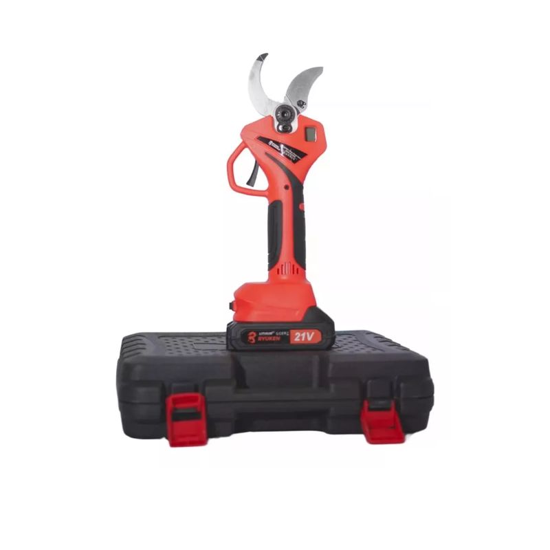 GENERICO - Tijera De Poda Inalámbrica 2 baterías 21v Diámetro Corte 40mm