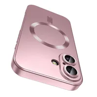 Carcasa Metalizada Para iPhone 16 Magnetica Rosado