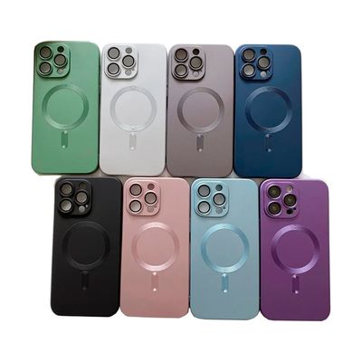 Imagen 2 del producto Carcasa Metalizada Para iPhone 16 Magnetica Rosado