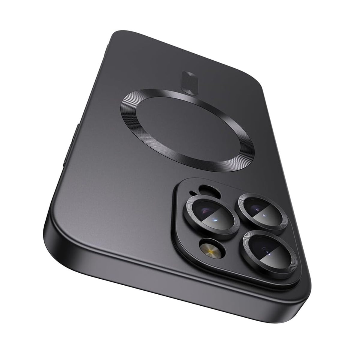 GENERICO - Carcasa Metalizada Para iPhone 16 Pro Max Magnetica Negro