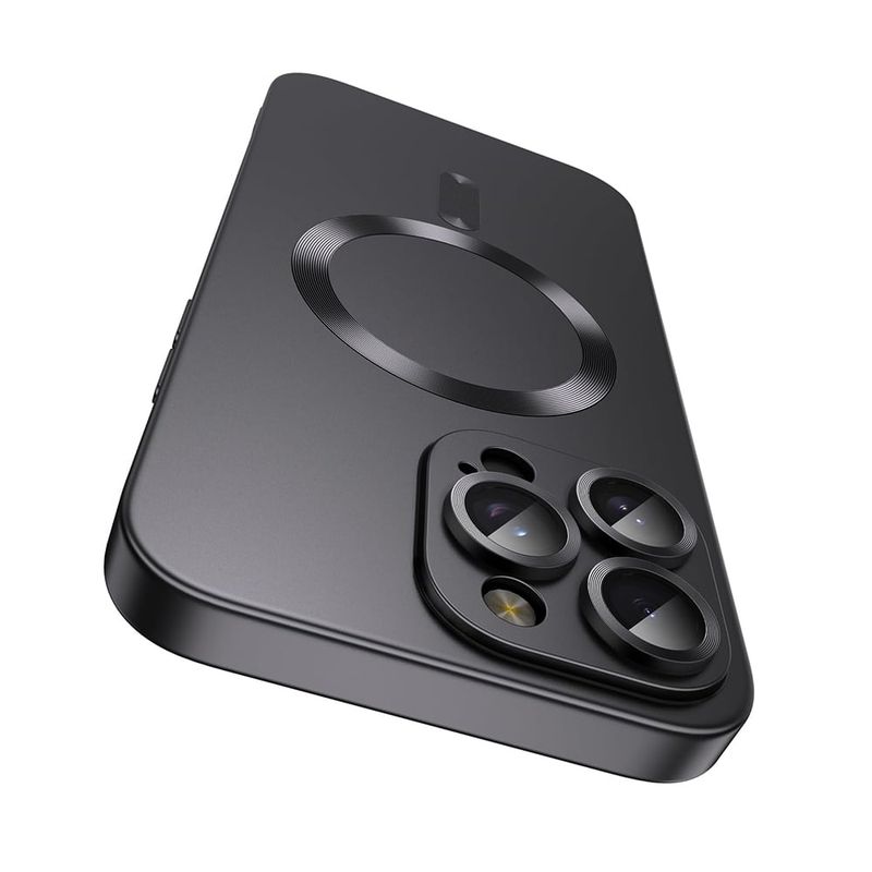 GENERICO - Carcasa Metalizada Para iPhone 16 Pro Max Magnetica Negro
