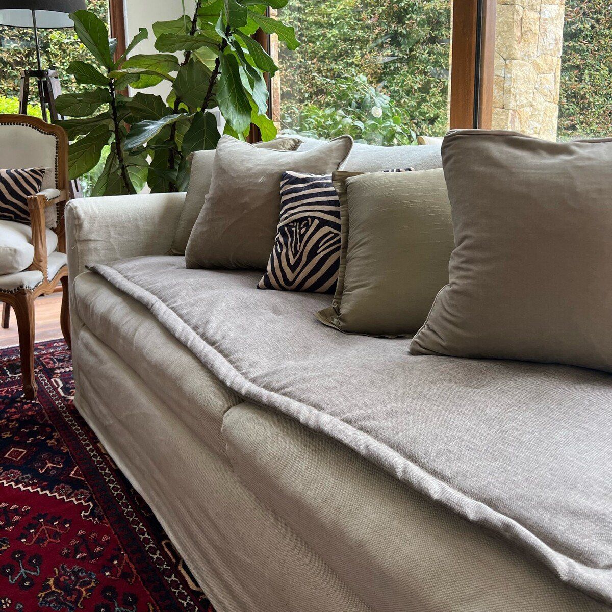 CASA CECILIA - Cobertor de Sofá Tostado Oscuro 75x160