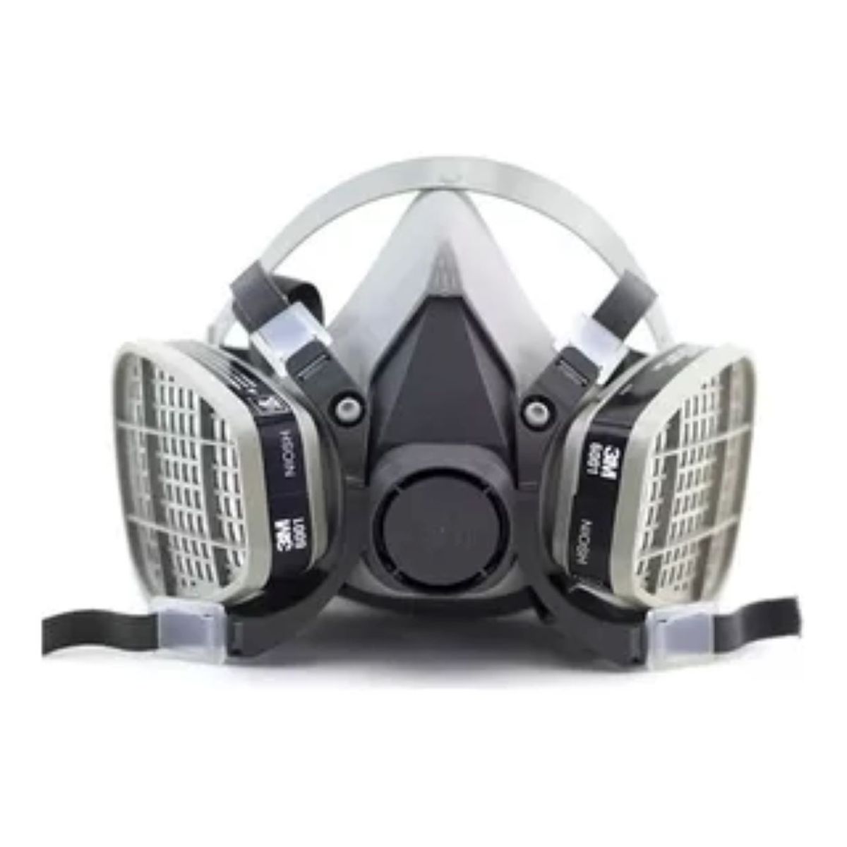 METALFER - Respirador Medio Rostro 3m Modelo 6200. Con Filtros 6001