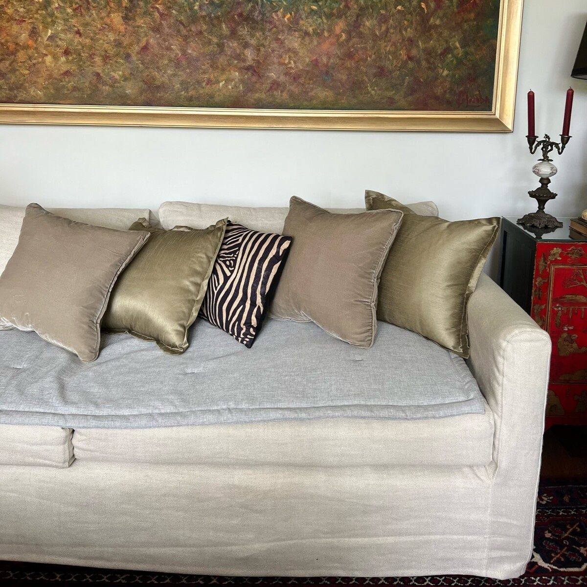 CASA CECILIA - Cobertor de Sofá Gris Claro 75x200