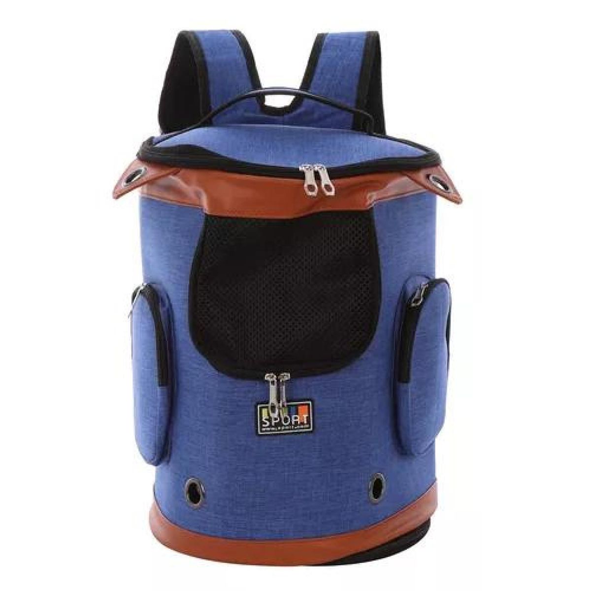 GENERICO - Mochila transpirable para mascotas azul