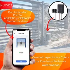 D MOTICA - Abre Portón Wifi - Interruptor Inteligente Con Sensor de Apertura