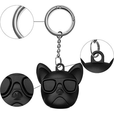 Imagen 2 del producto Llavero Para Airtag Silicona Tpu Con Diseños Bulldog
