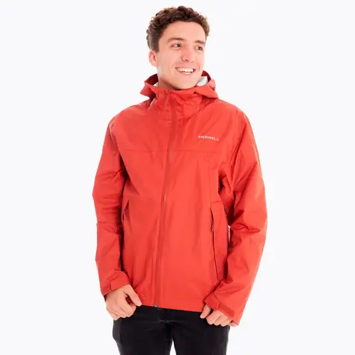 MERRELL - Impermeable Hombre Fallon Rain Shell Rojo