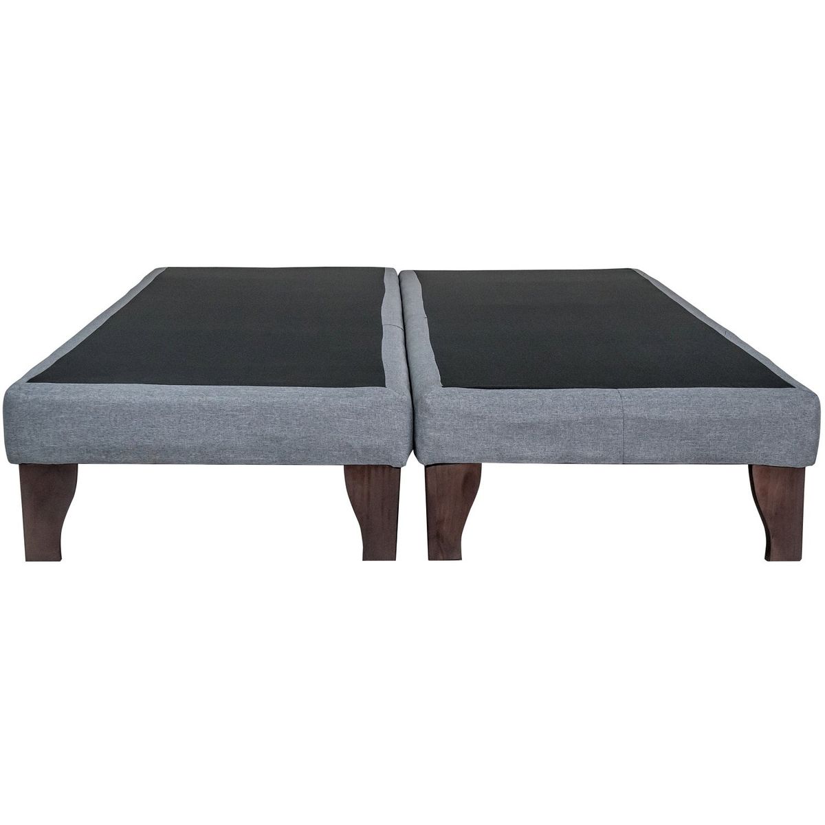 BLOCCARE - Base De Cama 2 Plazas div. Box 13 cm L200cm con Patas Madera 19.5cm