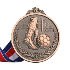 GENERICO - SET 16 MEDALLAS METÁLICAS BRONCE PARA FÚTBOL