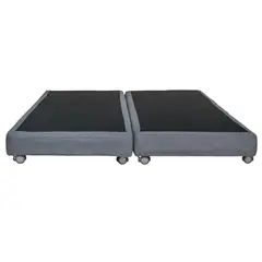 BLOCCARE - Base de Cama 2 plazas Box 13cm L190cm Ruedas logo R.Colchon V.elastico