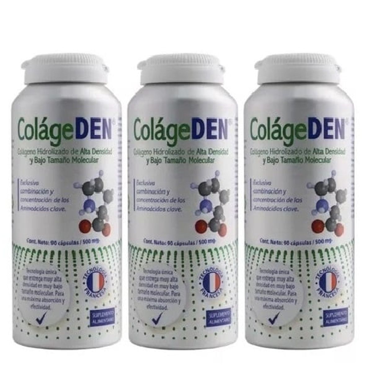 VITAL AND YOUNG - Colageden Colageno Hidroli Vy Alta Densidad + Vit C 3x90 Caps