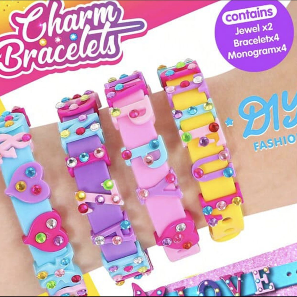 GENERICO - Kit Juego De Pulseras Para Personalizar Niñas