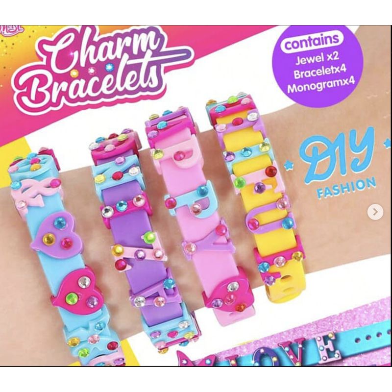 GENERICO - Kit Juego De Pulseras Para Personalizar Niñas