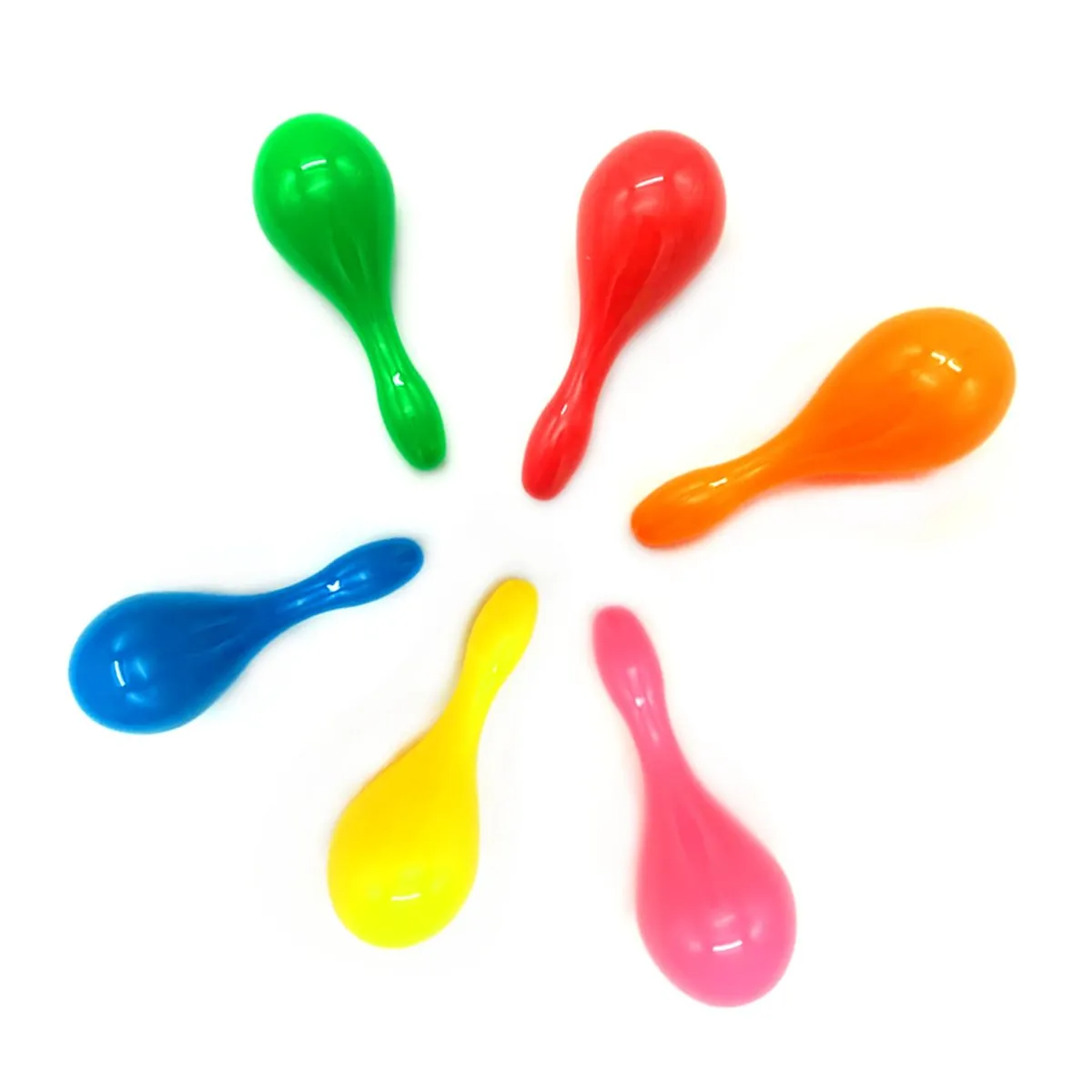 GENERICO - MARACAS CRISTAL COLOR SURTIDO X12 UNI