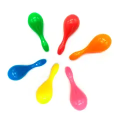 GENERICO - MARACAS CRISTAL COLOR SURTIDO X12 UNI