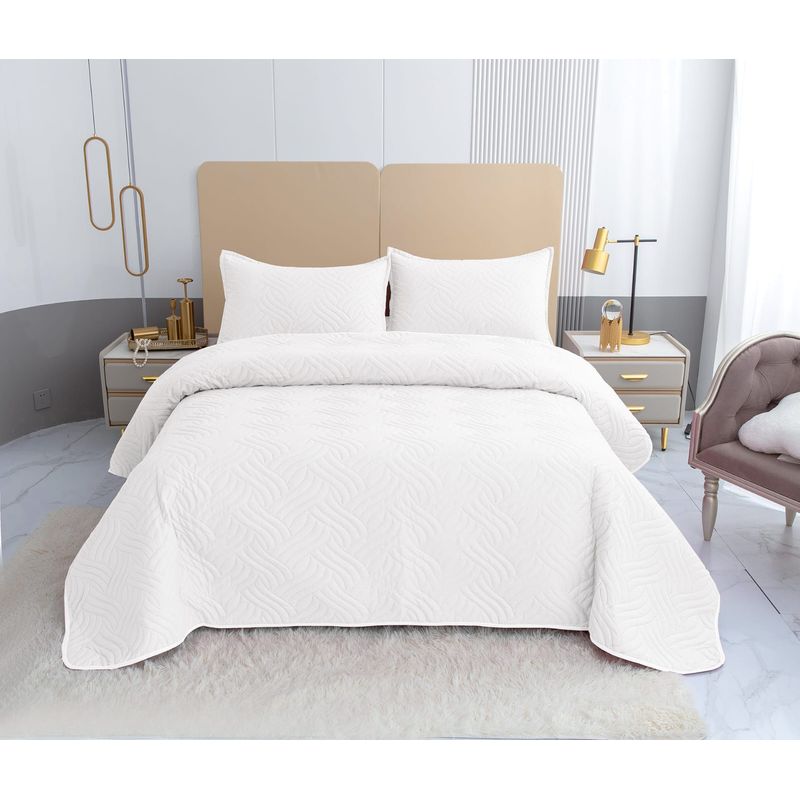 GENERICO - Cubrecamas quilt verano Liso color king