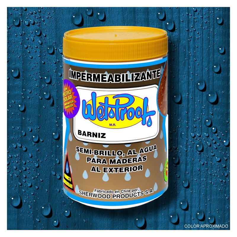 WETPROOF - BARNIZ PARA MADERA IMPERMEABILIZANTE WET PROOF® COLONIAL 1-4 GALON