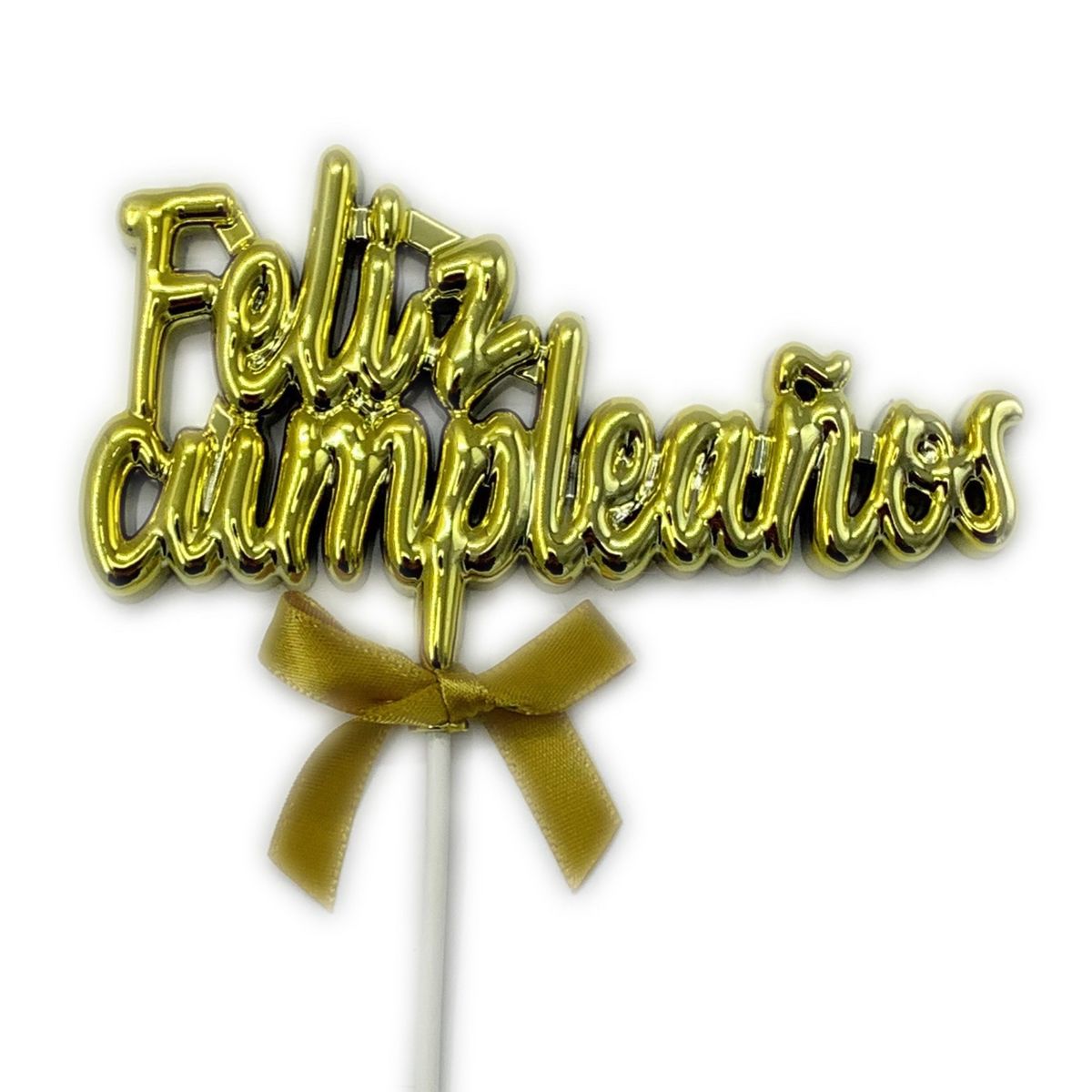 GENERICO - DECO TORTA FC 3D DORADO X1 UNI