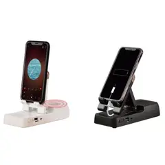 GENERICO - Soporte Celular Parlante Bt Cargador Powerbank Escritorio