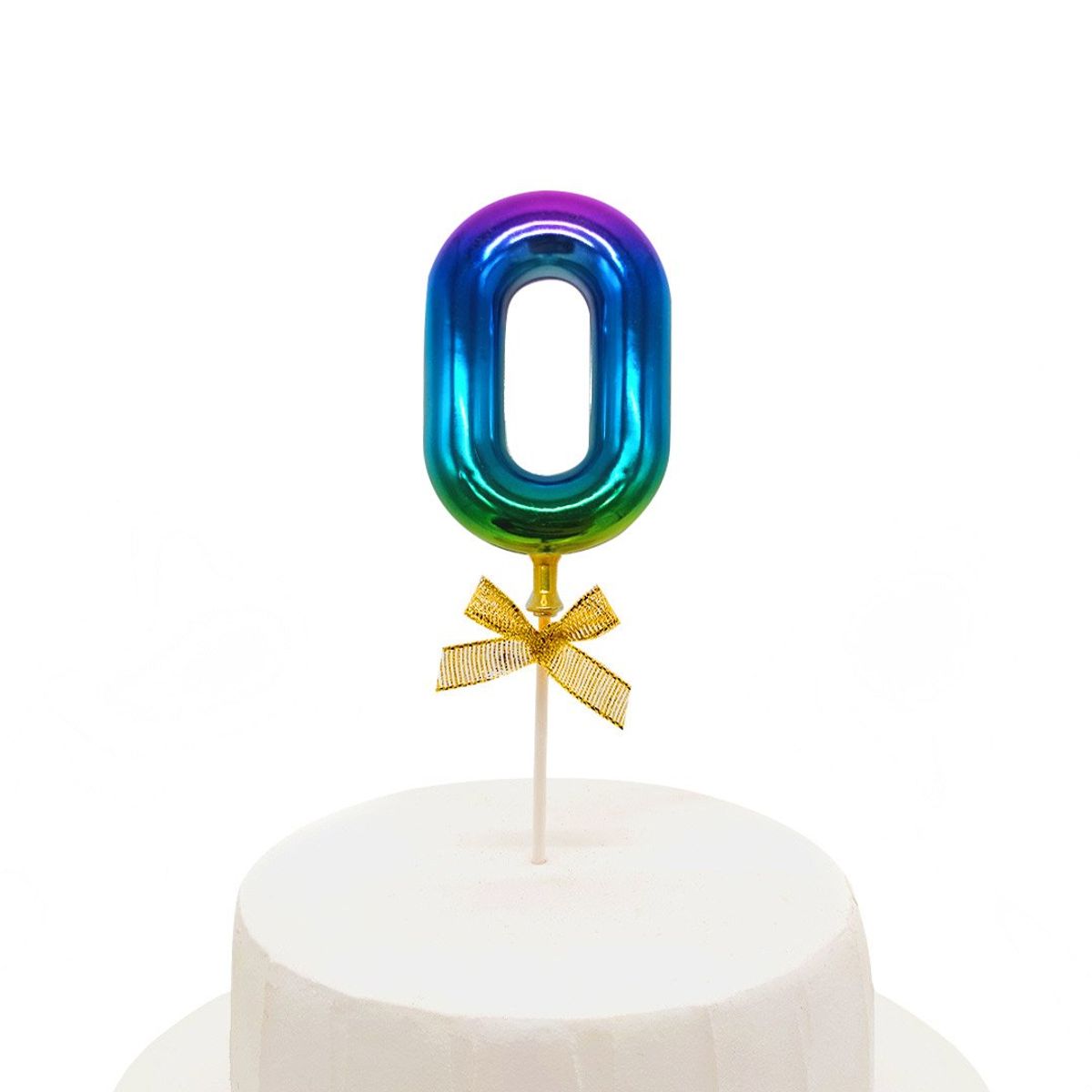 GENERICO - TOPPER TORTA NUMERAL MULTICOLOR #0