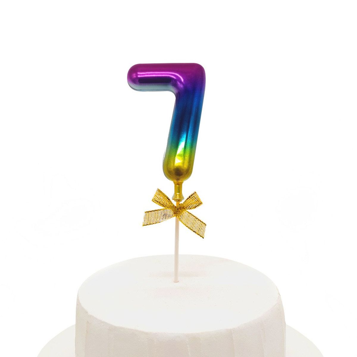 GENERICO - TOPPER TORTA NUMERAL MULTICOLOR 7