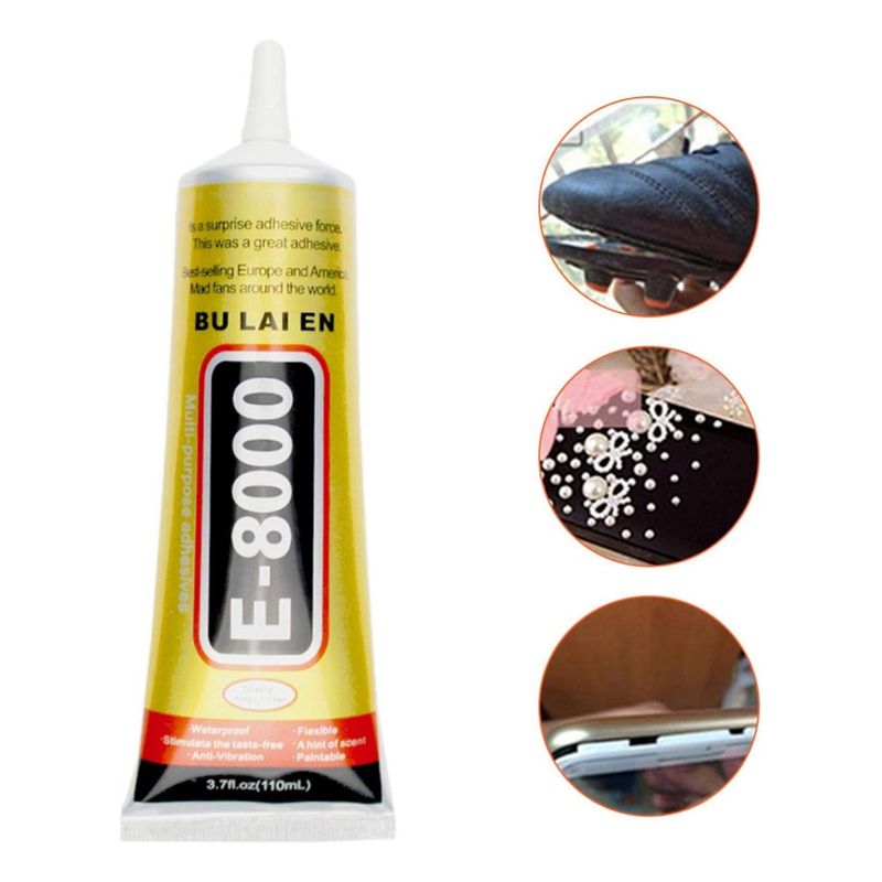 GENERICO - Pegamento Adhesivo Multiusos E-8000 110 Ml Celular Tablet