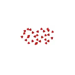 GENERICO - Papel Picado Corazón Rojo