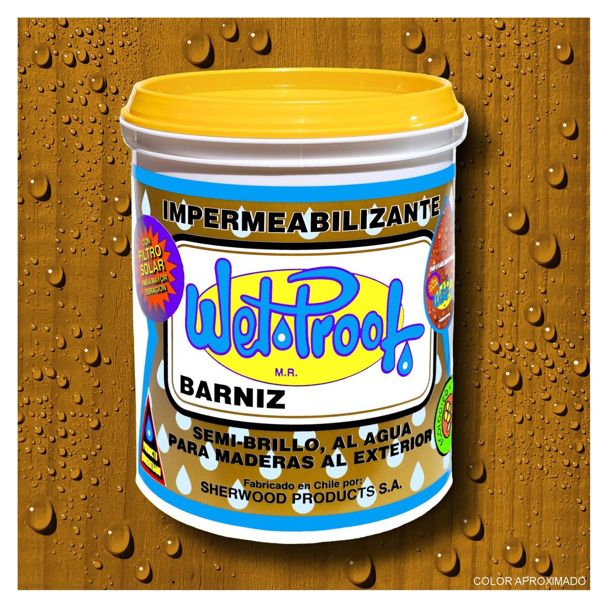 WETPROOF - BARNIZ MADERAS EXTERIOR IMPERMEABILIZANTE WET PROOF® HABAN 1 GALON