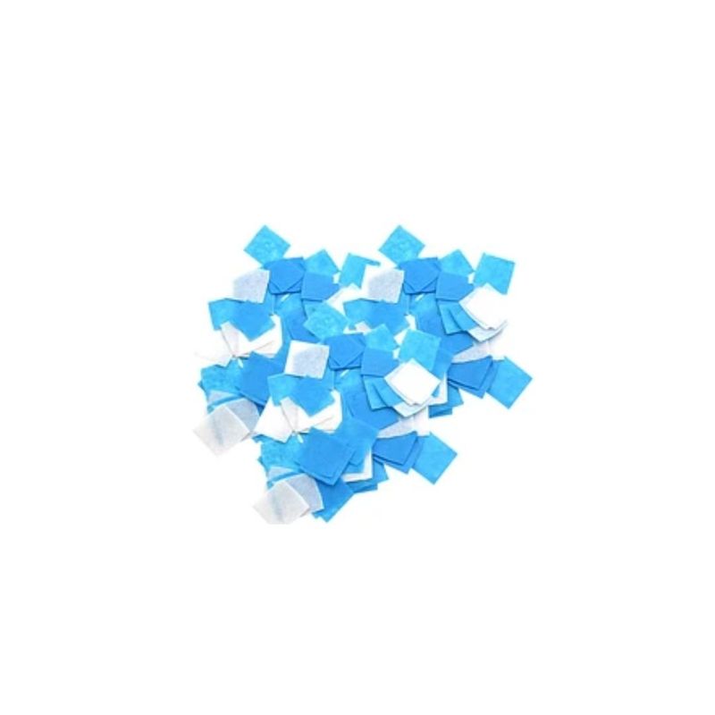GENERICO - Papel Picado Cuadro BlancoCeleste 15mm 40g