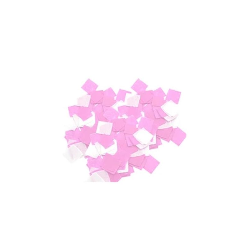 GENERICO - Papel Picado Cuadro BlancoRosa 10mm 40g