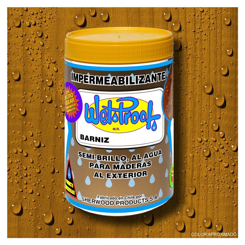 WETPROOF - BARNIZ PARA MADERA IMPERMEABILIZANTE WET PROOF® HABAN 1-4 GALON