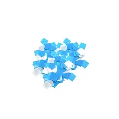 GENERICO - Papel Anti Fuego Cuadros BlancoCeleste 10mm 40g